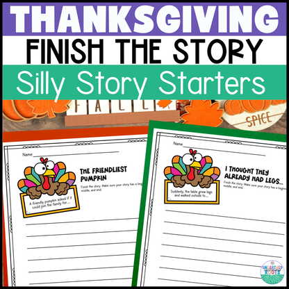 Thanksgiving Finish the Story | Creative Writing Story Starters