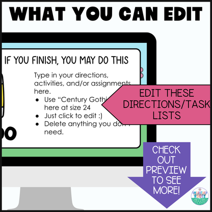 Must Do May Do Slides | Editable Daily Slides for Classroom Routines