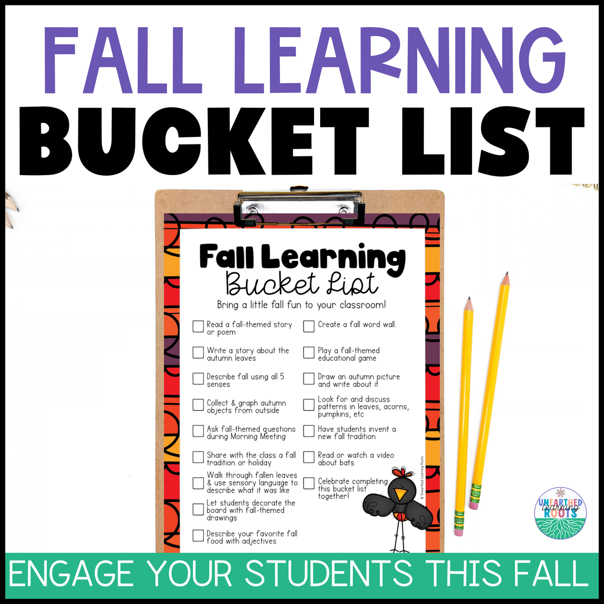 Fall Learning Bucket List for Elementary Educators