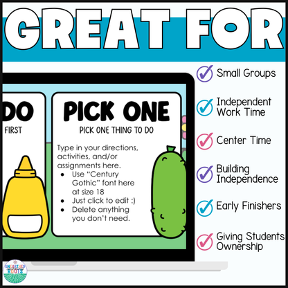 Must Do May Do Slides | Editable Daily Slides for Classroom Routines