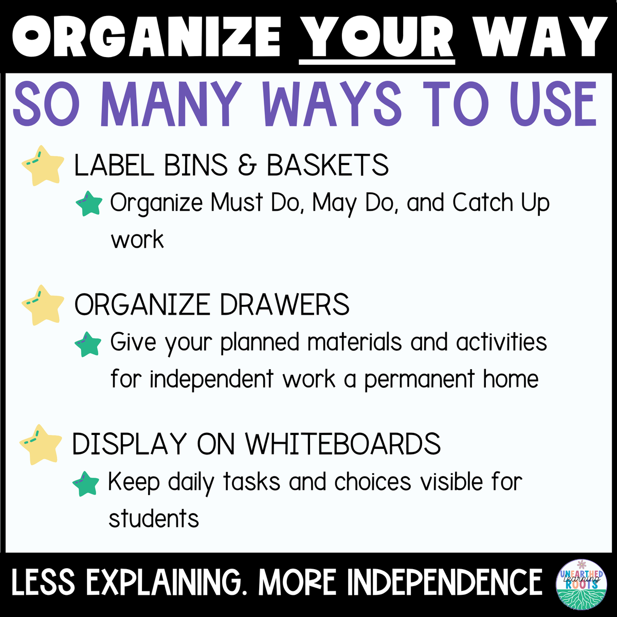 Must Do May Do Labels for Classroom Bins & Drawers + Whiteboard Signs