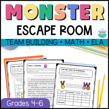 The Monster Games | A Team Building Escape Room for Grades 4-6