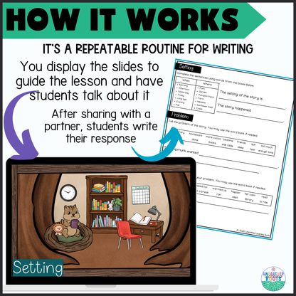 Fall Harvest Visual Writing Prompt for ELLs | Harvest Story Builder #3