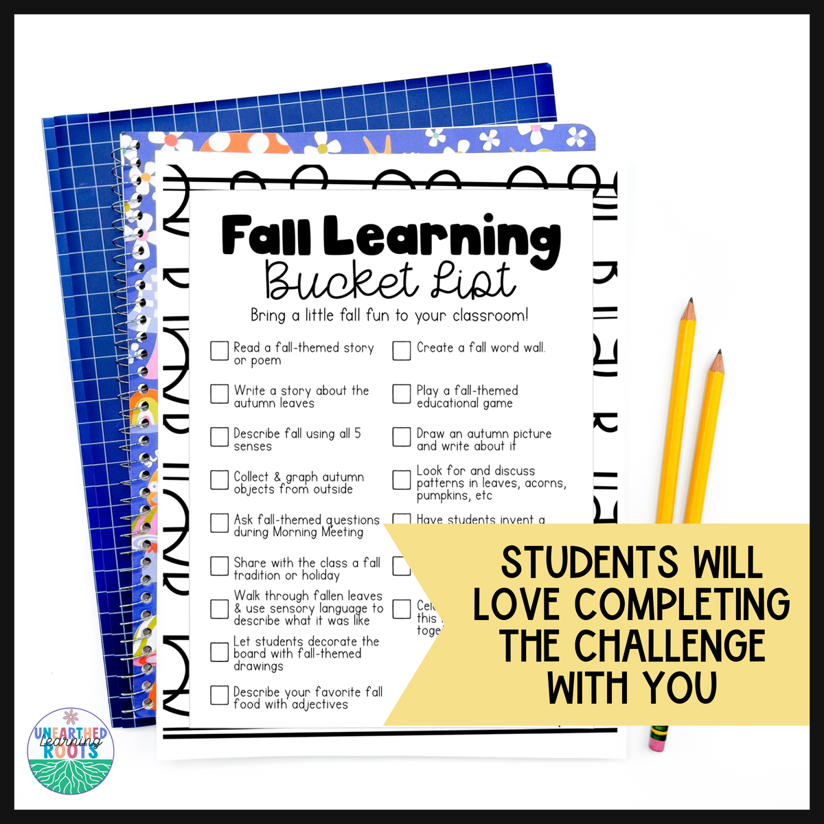 Fall Learning Bucket List for Elementary Educators