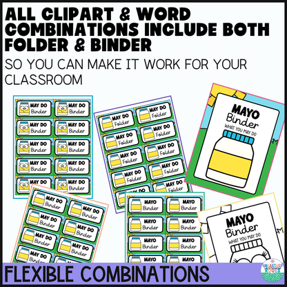 Must Do May Do Labels & Catch Up Folder Classroom Management System