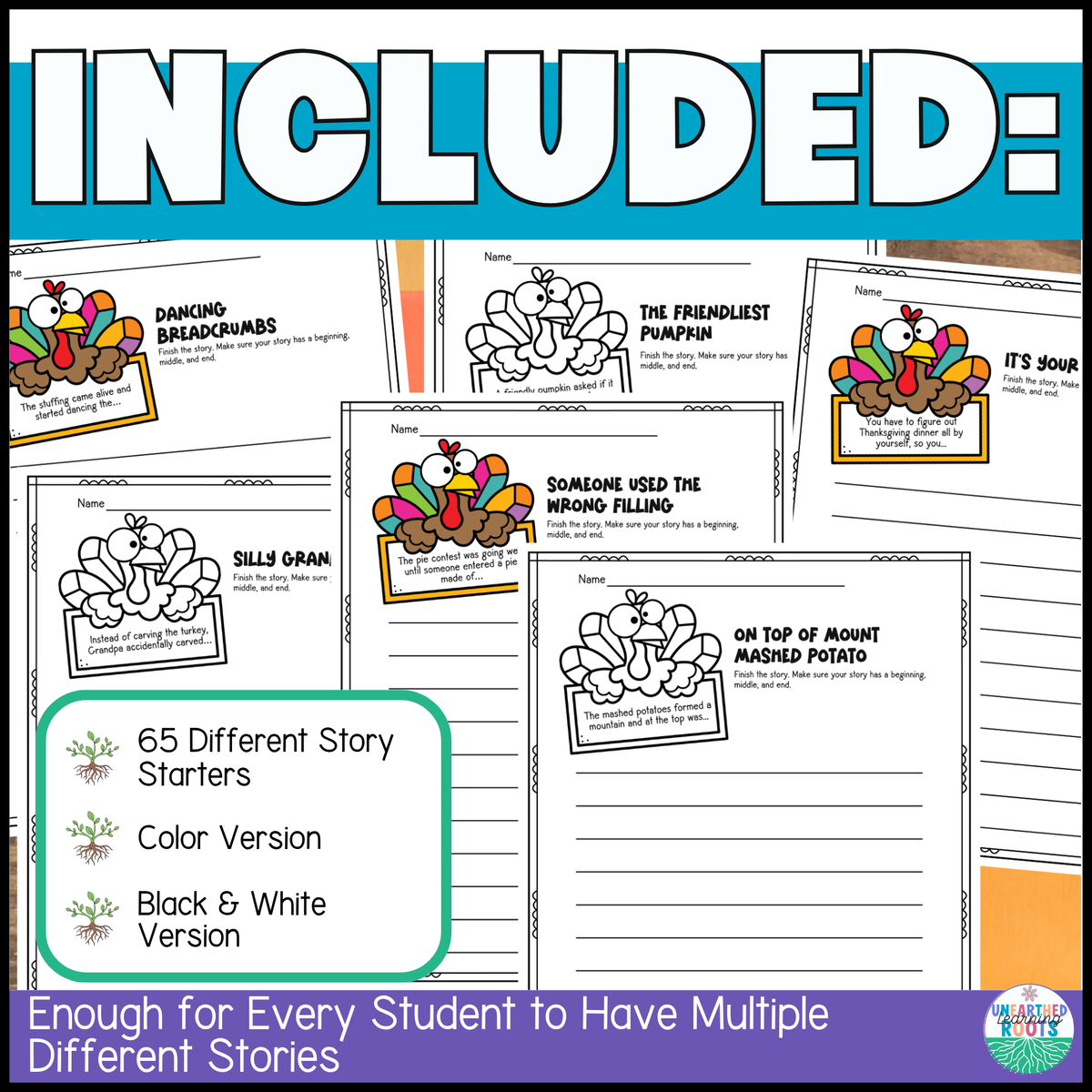 Thanksgiving Finish the Story | Creative Writing Story Starters