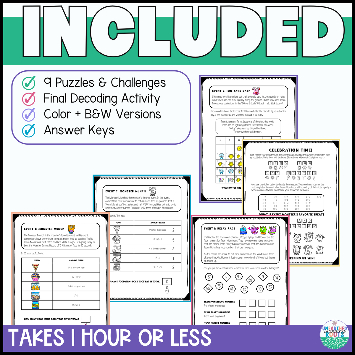 The Monster Games | A Team Building Escape Room for Grades 4-6